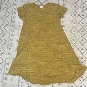 Lularoe Casual Mustard Yellow Dress size L